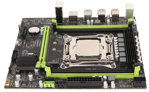 X99 P4 Motherboard, Computer-Mainboard mit E5 2680V3 CPU, 6-Phasen-Netzteil PCIE X16, NVME M.2, SATA 2.0/3.0, USB 2.0/3.0, Gaming-Desktop-Motherboard für PC