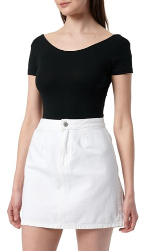 Calvin Klein Mini Skirt J20J225194 Gonna A-Line, Denim (Denim Light), 27W Donna