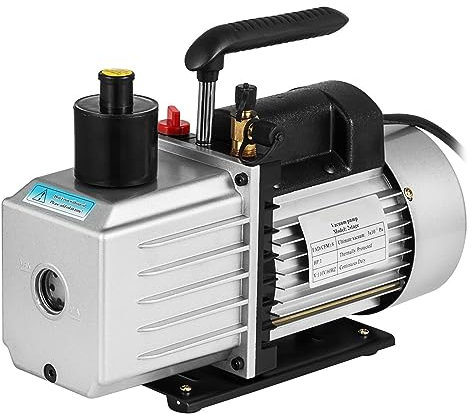 Pompa a vuoto, pompa a vuoto d'aria, Pompa for vuoto 1HP HVAC a due stadi Rotary Vane Degassamento Elaborazione Aria condizionata Pompa for vuoto refrigerante AC automatica a 2 stadi per il condiziona