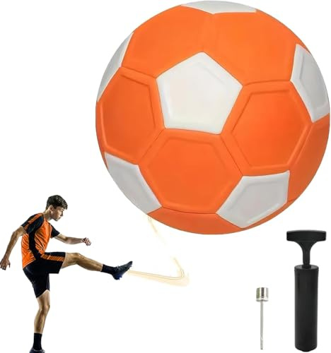 Curve Ball, 20cmcurveball, Ausgestattet Mit 1-Ballpumpe,Curve Ball Fussball, Flexibler Fussball Mit Wissenschaftlichem Design, Sportball Für Fußballtraining und als Geschenk für Drinnen und Fremde