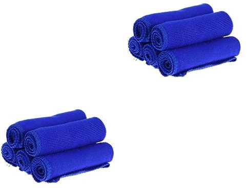 Beavorty 2 Juegos Paño Micro Bayeta Limpiacristales Toallas para Limpiar Toallas De Limpieza Cuadradas De Microfibra Ropa De Microfibra Micro Toalla Blue 20 Piezas * 2