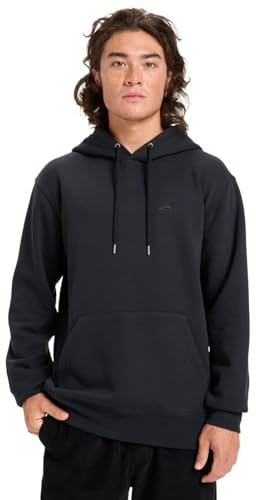 Quiksilver - Sudadera de Forro Polar con Capucha para Salt, Color Negro