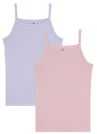 Petit Bateau Set di Camicie con Bretelle per Bambini in Cotone Traforato, Variant 1, 14 Anni