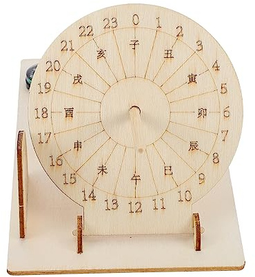 TOPBATHY 2 Set Produzione Tecnologia Meridiana Di Orologio Solare Robot Orologio Digitale Kit Scientifico Orologio Da Parete Orologio Fai Da Te Giocattoli Orologio 3d Di Legno