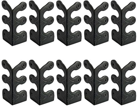 Yiokii Baseboard Corner Protectors Solid Brass Skirting Board Corner Protectors, Vintage Solid Brass Skirting Board Protectors Furniture Corner & Edge Safety Bumpers