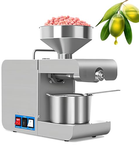 Macchina Commerciale di Pressa A Olio Automatico, in Acciaio Inossidabile E Olio Caldo per Olio per Noci/Semi, Pressa D'olio Ad Alto Rendimento con ≤55db per Arachidi, Sesamo, Noci, Mandorle, Semi di
