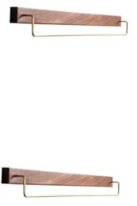 SHINEOFI 2 Stück handtuchhalter aus massivem Holz Gestell Veranstalter montieren Bronze Handtuch wandhalter Handtuchstange für Badezimmerwand Handtuchhalter an der Wand montiert Messing