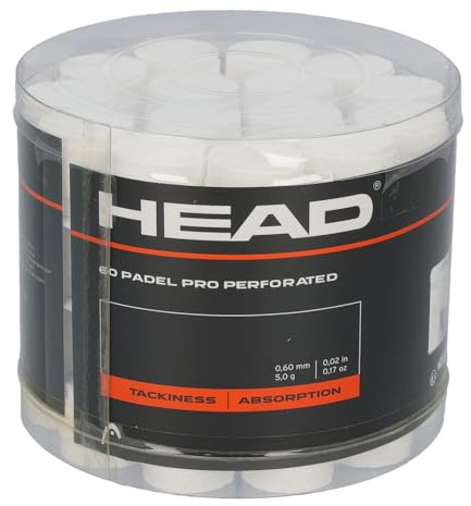 HEAD Trommel Overgrips Padel Pro Perforiert weiß (60 Stück)