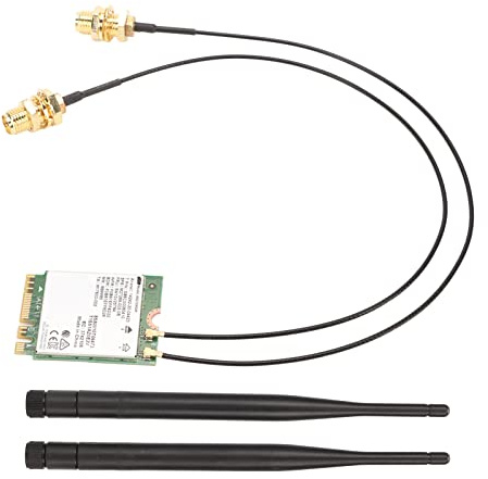 Fyearfly Tarjeta de red inalámbrica, Gigabit Tri-Band WiFi 6, estándar 802.11AX, 6GHz/5GHz/2.4GHz, módulo M.2 NGFF, aumenta la velocidad y la estabilidad, precio competitivo