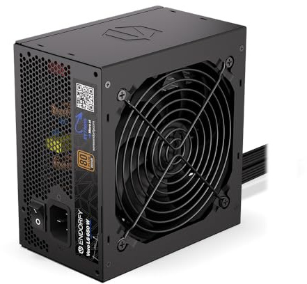 ENDORFY Vero L6 - Fuente de alimentación para Ordenador ATX 3.1 (650 W, 80 Plus Bronce, certificación Cybenetics Silver, Ventilador Stratus de 120 mm, Carcasa compacta, condensadores