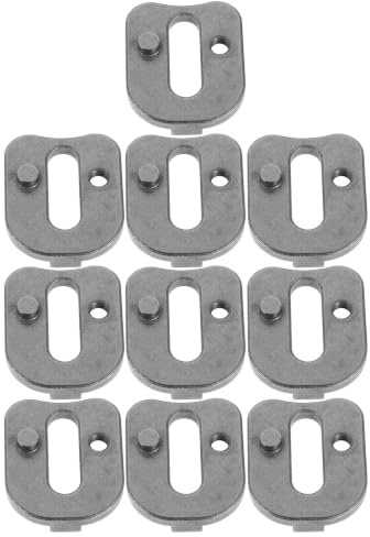 SEWACC Kit de Réglage Tension de Chaîne Bloc Tendeur en Fer 10 Pièces Résistant aux Conditions Difficiles pour Tronçonneuse Électrique pour L'entretien de Jardin