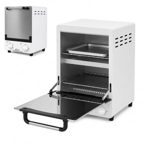Stérilisateur Haute Température 12 L, Stérilisateur Professionnel à Chaleur Sèche, Appareil de Stérilisation Électrique Double Étage 1000 W avec Température Réglable 0-250 °C et Minuterie 0-30 Min