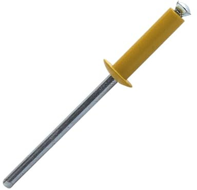 Scell-it - 250 rivets aveugles éclatés alu/acier jaune TP, D. 4.0 x 16 mm - PYD4016 - Scell-it