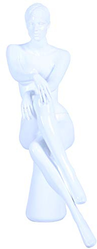Eurotondisplay Abstrakt Hautfarbe in Glanz EH16-B sitzend weibliche Schaufensterpuppe weiße neu schick Mode modellierte Frisur