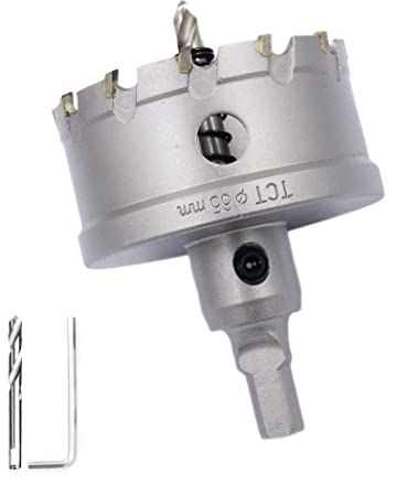 Sega a tazza da 65 mm,punta in metallo duro,sega a tazza LAIWEI per praticare fori in acciaio inox,metallo,ghisa, rame,ecc.