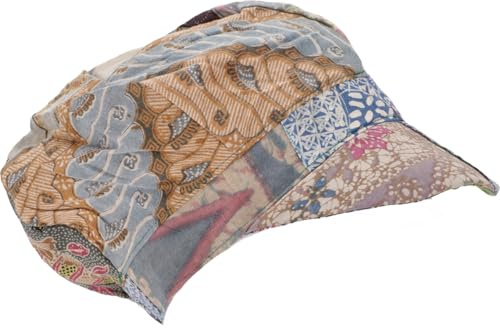 Patchwork Boho Kappe, Ballon Mütze, Unisex, Baumwolle, Hutgröße 60 | Individuelle Ballonmütze, farblich abgestimmte Stoffteile, Unikat, einzigartiges Design
