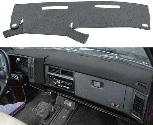 Yiz Dash Cover Mat Custom Fit for 1986-1993 Chevy Chevrolet S10 Blazer/GMC S15 Jimmy Sonoma/91-94 Olds Oldsmobile Bravada,Dashboard Cover Pad Carpet (86-93 Dark Gray) J37