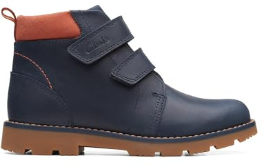 Clarks Heath Strap K Combat Boot, Navy, 28 EU