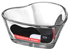 Ritzenhoff & Breker Mini-Backform Cucina in Herzform, Auflaufform aus Glas, 270 ml, Geeignet für Backofen/Mikrowelle/Spülmaschine, 0807196