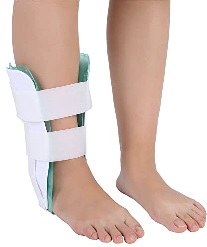 Gel Knöchelbandage, Schiene Links Rechts Verstellbare Silikon Knöchelbandage für Erwachsene, Sprunggelenk Orthese mit Gelpolstern für Kalte, Heiße Kompressen, Schmerzlinderung