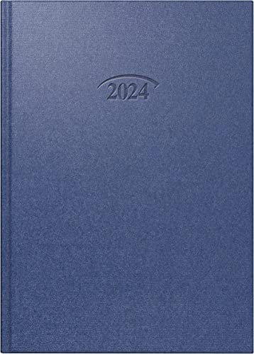 BRUNNEN Tageskalender Modell 765 2024 1 Seite = 1 Tag Blattgröße 14,3 x 20,2 cm cosmosblau
