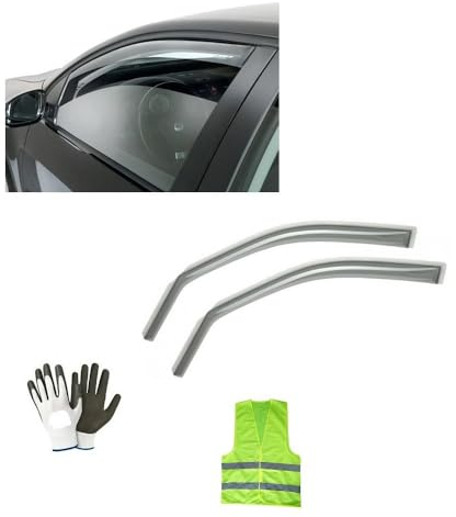 KOMPATIBEL MIT SAAB Sport Sedan 12.437 LUFTABWEISER WINDDICHTER FÜR AUTOGLAS (2 STÜCK) Paar FRONTABWEISER Schutz FÜR Regen UND Farad-Wind