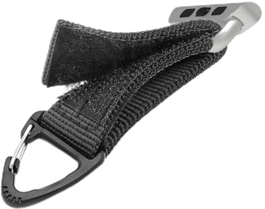 Molle Nylon Strap Compatible with Apple Watch 38/40/41mm Series 9/Ultra 2/SE/8/7/6/5/4/3/2/1 Key Ring Tactical Belt Holder Clip iWatch Band Series Accessories Black, 38mm Black Nylon Molle