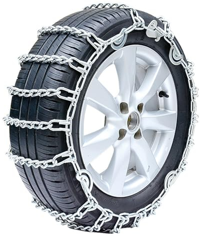 Schneeketten für Autos, Winterreifen Ketten für SUVs und LKWs, 2 Stück 5,7 mm Auto-Schneeketten Aus Legiertem Stahl, Einfach zu Montieren, für Reifenbreite 155 mm–275 mm (Size : 225)