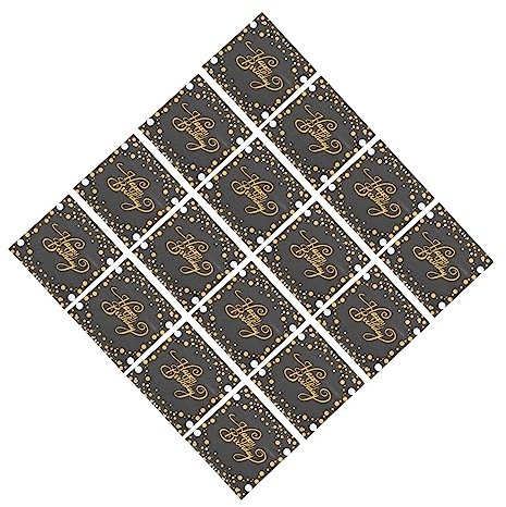 PHENOFICE Schwarze Party Servietten Aus 2-lagigem Gewebe Mit Goldenen Punkten 100 Stück Geburtstagsdeko Für Tischdekoration Und Feier