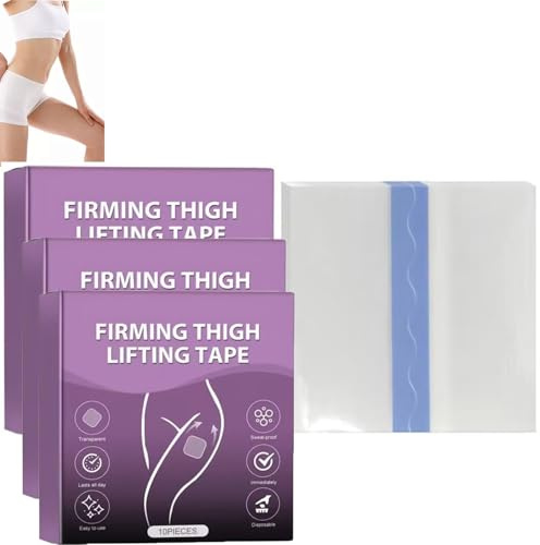 Nastro adesivo invisibile per sollevamento cosce, cerotto rassodante istantaneamente sulla coscia, anti cellulite e rassoda le cosce, nastro per sollevamento cosce (30 pezzi)