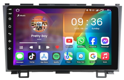 4 Core 32G Car Radio Stereo for Honda CRV 2007 2008 2009 2010 2011: 9 inch 1280 * 800 IPS Touch Screen Backup Camera Bluetooth 5.0 USB FM/RDS GPS Navigation SWC 5GWiFi Wireless Carplay & Android Auto