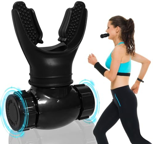 oxyfit, oxyfit breathing trainer, oxyfit lung trainer, entrenador respiratorio, ejercitador pulmonar, oxibio expansion pulmonar, oxybio breathing trainer - Negro