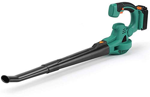 OZBME Soffiatori Comodo Soffiatore per Foglie Senza Fili 20V Soffiatore Elettrico agli ioni di Litio Spazzatrice Portatile Ricaricabile a 6 velocità per Giardino Domestico TDF (Verde)