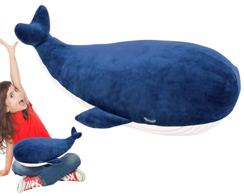 Tewzafiya Jouet en peluche, jouet en peluche en peluche farci - Coussin pour câlins pour les baleines - Cartuny Skin Friendly, décorations de festival accompagnent pour le salon chambre