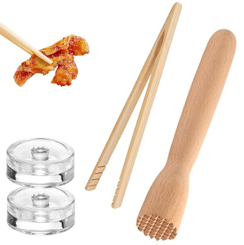 AMONENZ Bocaux de Fermentation, Kit de Fermentation, avec Poignée, Bocal de Fermentation avec Valve et Poids, pour la Fermentation de Choucroute, Kimchi et Autres Accessoires