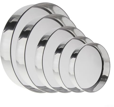 Setaccio per farina da cucina in acciaio inox con 40 maglie per setacciare farina, lievito, sale e cacao e struttura in metallo leggero per un facile utilizzo (E)