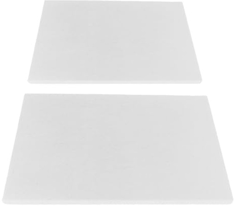 Tablero Aislante de Fibra Cerámica para Hornos 2 Piezas Blanco | Placas de Aislamiento Termico, Alta Estabilidad a Temperatura, Absorción Acústica