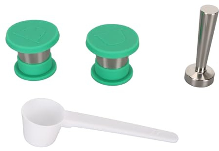 Refillable Stainless Steel Coffee Capsule with Silicone Cover, Compatible with Coffee Machines - Durable, Easy to Clean, Customizable Coffee Brewing at Home