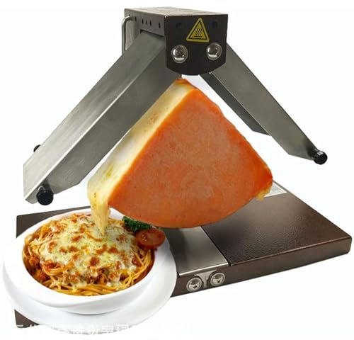 Raclette Cheese Melter, Electric Grill with Double Heating Area, Rapid Heating for Restaurant Kitchen