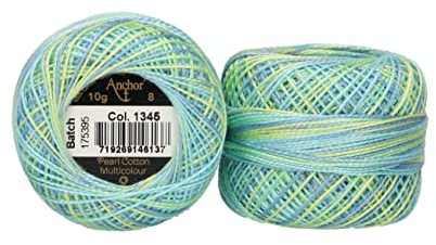 Anchor 4518008-01345 Stickgarne, 100% Baumwolle, 1345, Stärke 8, 82m, 82 Meter