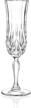 RCR 6 x Kristall Champagner Flten, 13 cl, Made in Italy