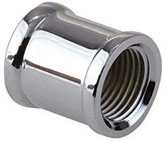 1/2 BSP filettato cromo muff/tubo accoppiamento