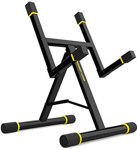 Monkey Loop Amp Prime - Guitar Amplifier Stand - Floor Stand for Electric, Acoustic and Electric Guitars - Sturdy Structure - Height Adjustable and Foldable