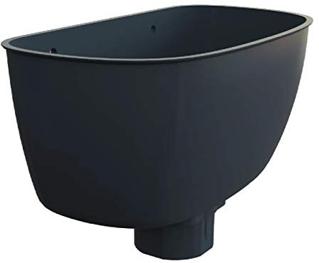 Anthracite Grey Downpipe Hopper Head Universal Connector, Freeflow Water Systems