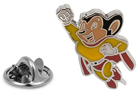 Gemelolandia - Pin de solapa de Super Ratón 17 mm - Pines Originales Para Camisas | Para Hombres y Niños | Regalos Para Bodas, Comuniones, Bautizos y Otros Eventos (Pin de Solapa)
