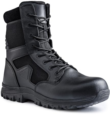 A10 Equipment Mixte Chaussures Sécu-One 8 Zip TCP PSR Noir Botte Tactique et Militaire, 45 EU