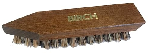 Birch Stiff Bristle Cleaning Brush - Shoe Boot Brush Mud Remover - Stiff Coco Bristles for Dirt and Mud off Outdoor Footwear