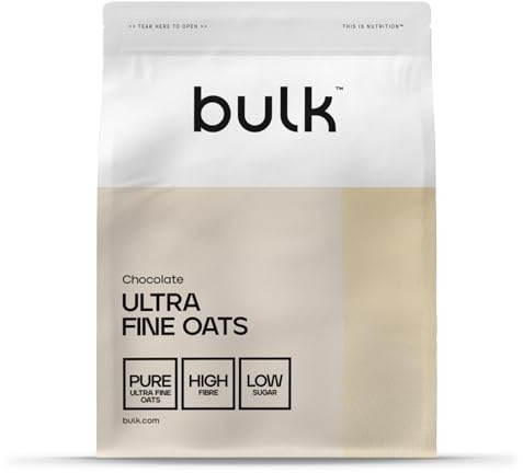 Bulk Ultra Fine Scottish Oats, Chocolate, 1 kg, Cioccolato, 20 Porzioni