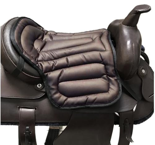 YUZHANGHE Saddle Tush Cushion Western Long Saddle Pad Riding Saddle Cushion Saddle Cushion Brown