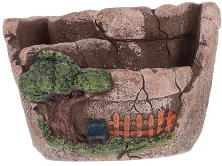 BESPORTBLE Hängende Gartenvase Bonsai-sukkulenten-pflanzgefäß Wohnakzente Dekor Mini-pflanzgefäß Kleine Blumentöpfe Drinnen Kaktus Behälter Mini-pflanztöpfe Spielhaus Keramik Bonsaischale